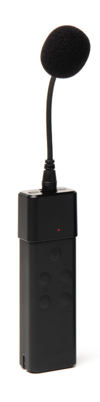 Sprek transmitter - reliable, durable microphone mic for oral amplification to the voice.